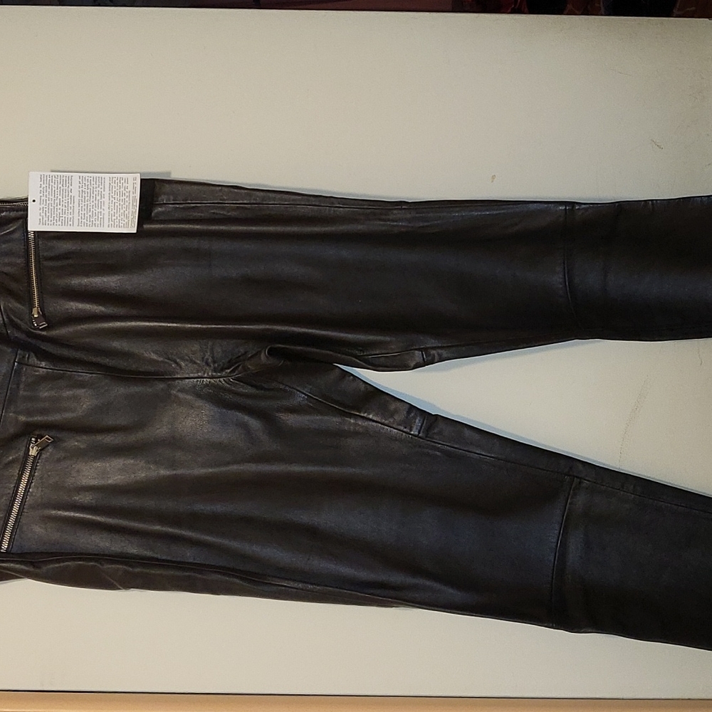 Ellos Genuine Leather Pants size 16